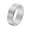 Silver, variant on Men's Stainless Steel 8MM Vintage Personalized Rhombic Faced Classic Plain Rotatable Fidget Ring Hip Hop Relieve Anxiety Band Blue Size 9