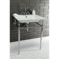 thumbnail image 2 of Fauceture Continental 25 x 22 Inch Ceramic Vanity Top with Rectangular Sink, 1-Hole, White, 2 of 11