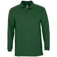 thumbnail image 1 of SOLS Mens Winter II Long Sleeve Pique Cotton Polo Shirt, 1 of 4