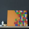 thumbnail image 3 of Susaid Colorful Building Blocks A Pattern Canvas Wall Decor Poster Framed Artwork Decoration for Bedroom Home Office Ready to Hang,Horizontal, 3 of 6
