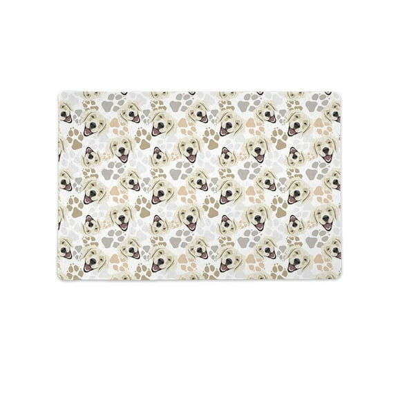 Dog Paws Golden Retriever Mat Rectangle  -Image by Shutterstock,