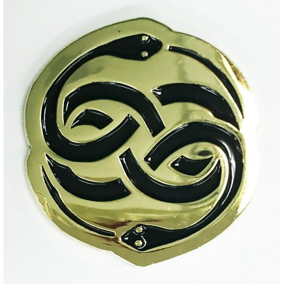 The Auryn Neverending Story Gold Enamel Lapel Pin
