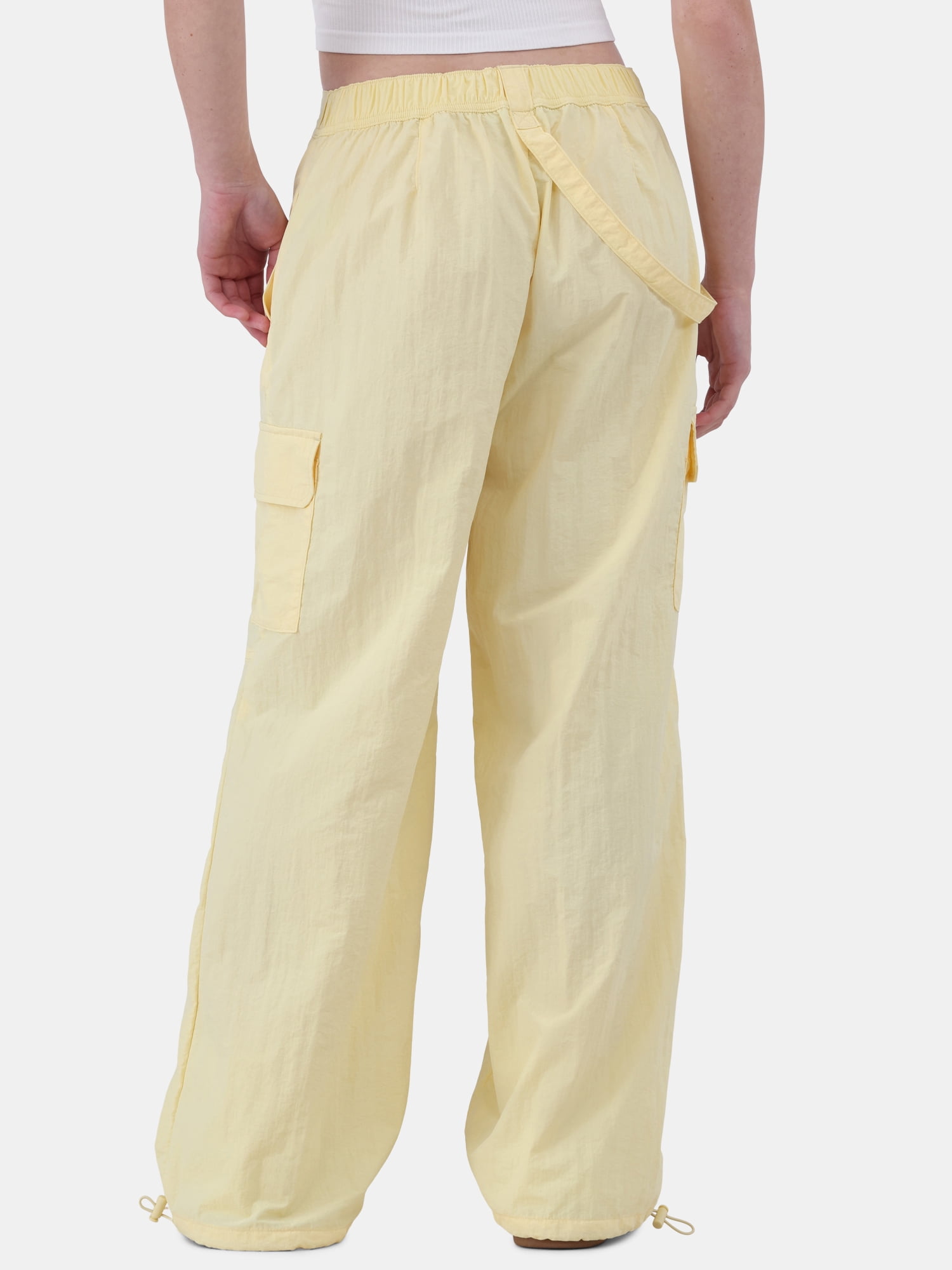 No Boundaries Nylon Parachute Pants, Women's and Women's Plus