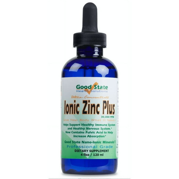 Good State Liquid Ionic Zinc Plus Ultra Concentrate, 240 Servings, 4 Fl Oz - Supports Immune Health