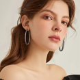 2 Inch Large Hoop Earrings for Women Stainless Steel Hypoallergenic Big