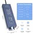 thumbnail image 2 of IP67 Waterproof LED Driver Switch Power Supply Transformer Adapter AC, 2 of 6