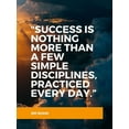 thumbnail image 2 of ArtsyQuotes 19x24 Gold Ornate Wood Framed with Double Matting Museum Art Print Titled - Jim Rohn Quote: Success is Nothing, 2 of 4