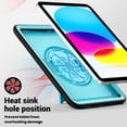 thumbnail image 3 of Dteck Case for iPad 9th/ 8th/ 7th Generation 10.2", Military Grade Shockproof Rugged Case with 360°Rotating Stand, Hand/Shoulder Strap and Pen Holder,Light Blue, 3 of 10