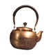 thumbnail image 4 of Tetera de cobre con asa aislante, hecha a mano, para la ceremonia del té chino, agua caliente. Patrón de árbol, 4 of 9