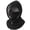 Black, variant on 3-in-1 Winter Fleece Hood Mask for Men & Women, Double Layer Flannel Warm Balaclava Hat