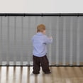 thumbnail image 1 of Red de malla de seguridad Baby Banister Guard Cupount, 4,5 m x 1 m, negra, 1 of 6