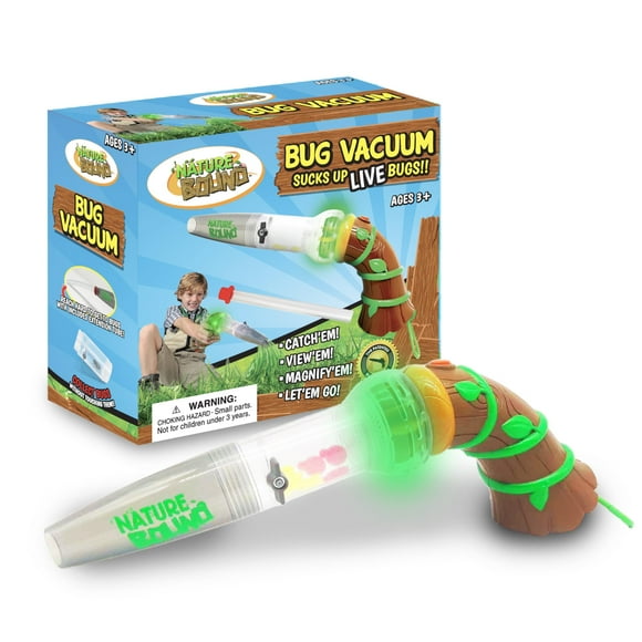 Nature Bound Jouet Attrape-Insectes Écologique Aspirateur Attrape-Insectes pour Jeu Intérieur/extérieur Âges 3 à 12 Kit Complet Vert pour Enfants Inclut Noyau de Capture avec Grossissement