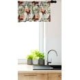 thumbnail image 3 of Ambesonne Garden Window Valance, Poppies and Butterflies, 42" x 12", Orange Black Khaki, 3 of 3