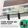 thumbnail image 5 of 3/8 Inch Screen Clip, Window Screen Clip with Screws, Storm Door Clips for Glass and Screen, Screen Clips to Hold The Screen in Window, Window Screen Fasteners, Screen Door Clips, 5 of 7