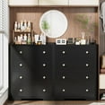 thumbnail image 4 of 4-Drawer Dresser - Black Modern Storage Cabinet with Deep Drawers, Anti-Dropping Top Shelf, Smooth Glide Tracks & Anti-Tip Safety, Bedroom Organizer, 4 of 9