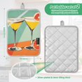 thumbnail image 6 of Yayeee Pot Holders Kitchen Heat Resistant with Pocket 7"x9.8" Cotton Oven Cooking Hot Pads, Green Glasses, 6 of 7