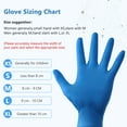 thumbnail image 2 of Nitrile Disposable Gloves Blue, Powder Free Gloves Latex Free - Cleaning Gloves Use for Home, Food Safe, Dye Hair, Tattoo 100 Pack L Size, 2 of 10