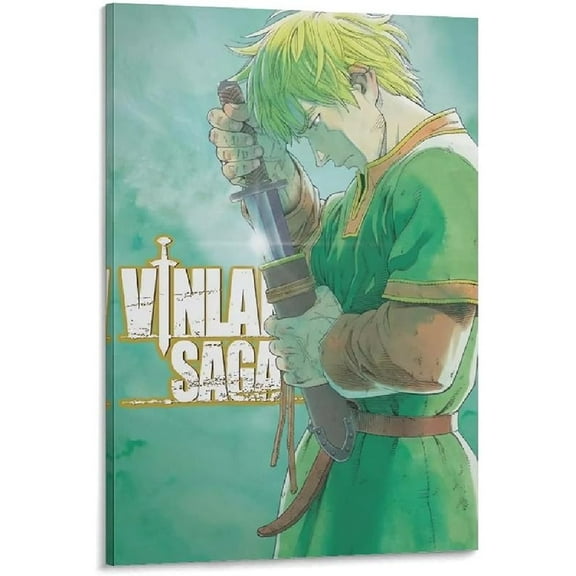 GUNKY Vinland Saga Anime Poster Posters Art Print Wall Photo Paint Poster Hanging Picture Family Bedroom Decor Gift 16x24inch(40x60cm)