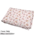 thumbnail image 5 of Cartoon Floor Pillow Lounger Cover, Pattern with Flying Fairies Setting on Moon Riding Swan Stick, Nap Mat Printed Fabric Case for 5 Pillows, 88" x 27", Rose Earth Yellow Pink, by Ambesonne, 5 of 5
