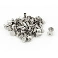 thumbnail image 1 of Unique Bargains Scrapbook Leather M5x10mm Binding Screw Post Silver Tone 25pcs, 1 of 1
