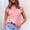 Pink, variant on Graphic Tees for Women'spring And Summer European And Border Women'S Solid Color Stitching Sleeveless Top Fashion Casual Chiffon T Shirt Vest Black XL