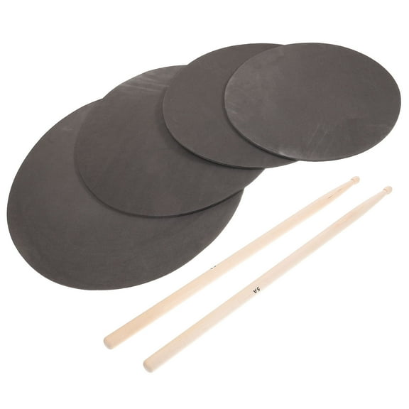 GAXIRE 13 Inch Drum Practice Pad Kit with Lightweight Mallet and Portable Foam Pad for Beginner to Pro Drummers Black