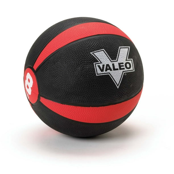 Valeo 8Pound Medicine Ball With Sturdy Rubber Construction And