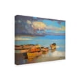 thumbnail image 2 of Trademark Fine Art 'Fishing Boats Coast' Canvas Art by Vahe Yeremya, 2 of 3