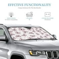 thumbnail image 3 of Kdxio Pink Butterflies (2) Print Windshield Sun Shade, Foldable Sun Blocker for Car,Truck,SUV Automotive Interior Sun Protection,Reflective Shade for Front Windshield(Medium), 3 of 7