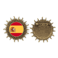 thumbnail image 1 of La bandera nacional de España Europa país Pin de gancho de metal vintage con forma de sol Unbranded M, 1 of 3