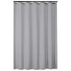 thumbnail image 2 of Cortina de ducha gris de tela lisa, gruesa y de poliéster, ideal para puertas y baños., 2 of 2