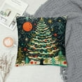 thumbnail image 2 of HENGT  Christmas Pillow Covers ,Christmas Pillow Cases,Holiday Seasonal Pillow Covers,Winter Decorations for Home,Pink Christmas Decorations,Merry and Bright Christmas Tree Pillow Covers, 2 of 5