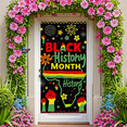 thumbnail image 6 of Vibrant Black History Month Banner with African Map Fist Raising Flowers and Fireworks Party Backdrop Decorations for Celebrations Events Community Gatherings Photo Props, 6 of 7