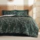 thumbnail image 3 of Forest Green Queen Juego de edredón - 7 Piezas Floral Juegos de cama Queen Cama en un, 3 of 4