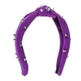 thumbnail image 3 of Unique Bargains 1 Pc Headband Wide-brimmed Hair Accessories for Women Deep Purple, 3 of 5