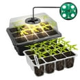 thumbnail image 5 of YardVibe Seed Starter Tray Seed Starter Kit (12 Cells Tray) with Adjustable Humidity Dome, Plant Germination Trays, Seed Starting Trays Mini Greenhouse Germination Kit for Seeds Growing Starting, 5 of 7