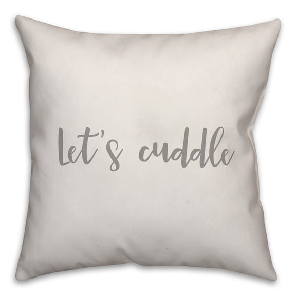 Creative Products Let's Cuddle 16x16 Spun Poly Pillow