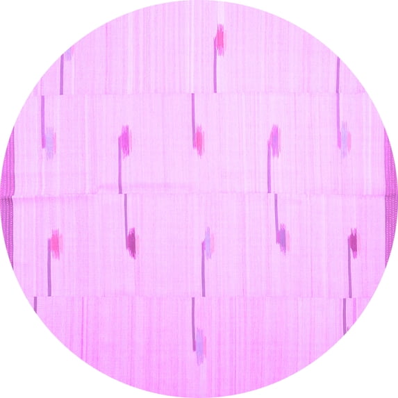 Ahgly Company Indoor Round Solid Purple Modern Area Rugs, 4' Round