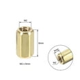 thumbnail image 2 of Uxcell M2x6mm Female to Female Hex Brass Spacer 50 Count, 2 of 5