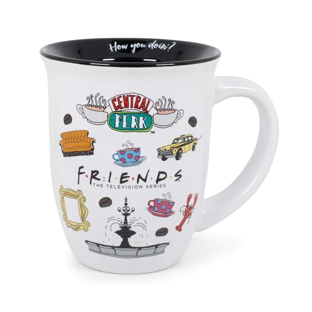 Taza de café Silver Buffalo Friends Central Perk, 480 ml, cerámica