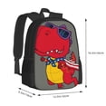 thumbnail image 2 of Daiia Dinosaur Super Hero Cartoon Backpack for Men and Women -Durable Backpack Large Capacity, Water-Resistant Bag with Adjustable Straps and Laptop Compartment, 2 of 7
