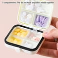 thumbnail image 4 of 7 Day Portable Pills Dispenser Case Large Capacity Travel Organizers With Intelligent Compartments Safe Plastic For Home Or Trip, 4 of 8