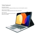 thumbnail image 4 of Keyboard Case for Pad 5/Pad 5 Pro 11 Inch Tablet, PU Leather Folio  with Magnetic Removable Wire less BT Keyboard, Built in Pencil Holder, Full, 4 of 7