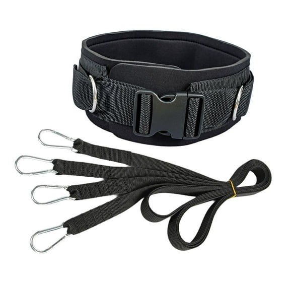Kuntesetty Sled Pull Straps Agility Strength Training Improving Speed Workout Sled Training Waist Belt