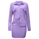 thumbnail image 4 of Cárdigan de cuello vuelto de manga larga de Color sólido a la moda para mujer, vestido informal de un solo pecho, conjunto de dos piezas Wmkox8yi bvn3938, 4 of 6