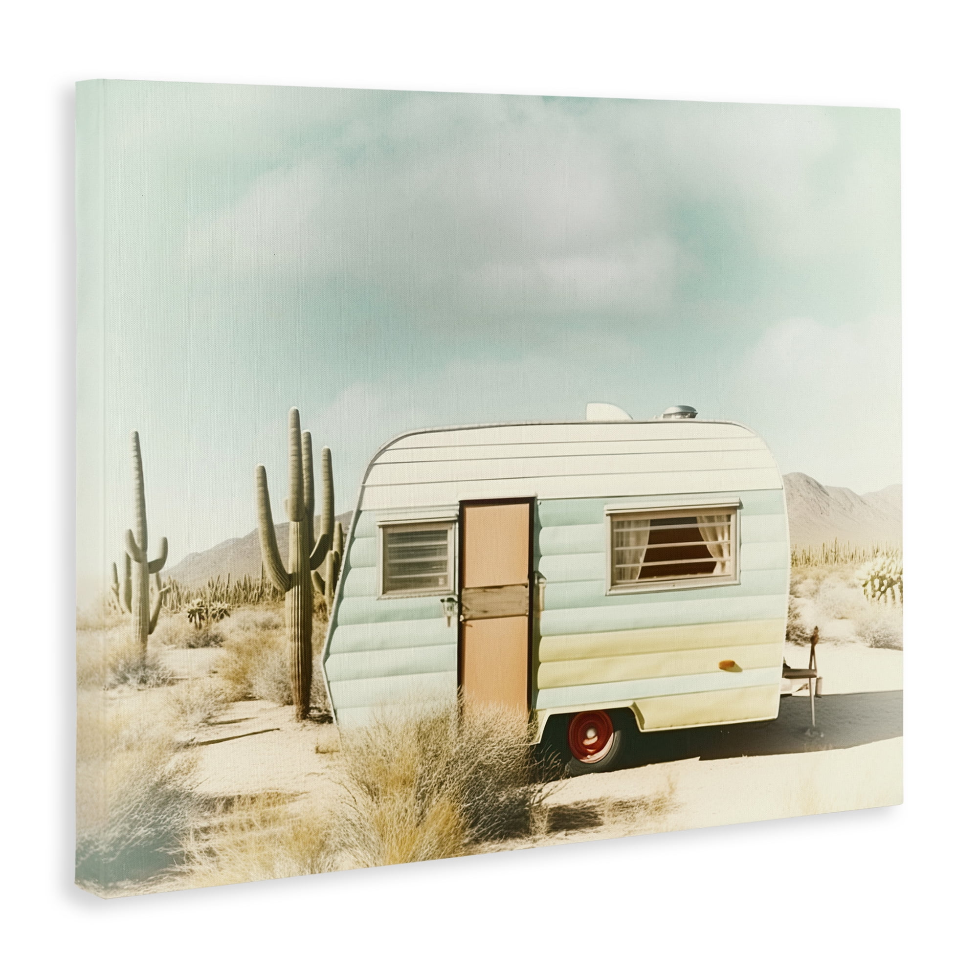 Desert Trip Vintage Canvas Wall Art, design by Decent Exposures