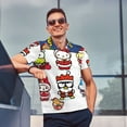 thumbnail image 3 of Lsque Sanrio Pattern Golf Shirts for Men Dry Fit Print Moisture Wicking Performance Short Sleeve Polo Shirt-Large, 3 of 7