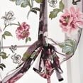 thumbnail image 5 of Liftable Boho Floral Print Sheer Roman Tie Up Valance Curtains Shades Voile Tulle Balloon Drapes for Small Kitchen Bedroom Windows, 5 of 6