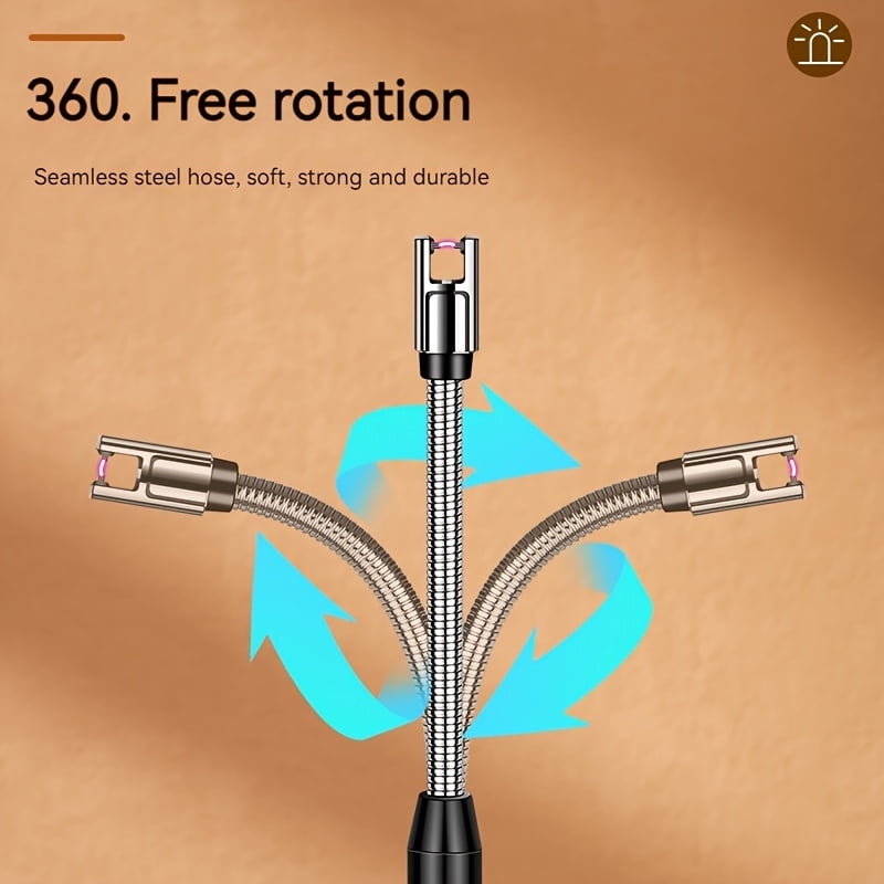 10Pcs Electric Lighter Pulse Lgniter, Kitchen Gas Stove Outdoor Windproof Flameless Ignition Stick, USB Charging Arc Ignition Stick, Suitable for Outdoor Kitchen Candle BBQ Camping