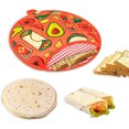 thumbnail image 2 of kurtrusly Roti Maker 12 Inch Insulated Cloth Taco Warmer Holder Microwave Safe Tortilla Warmer Pouch Party A, 2 of 6
